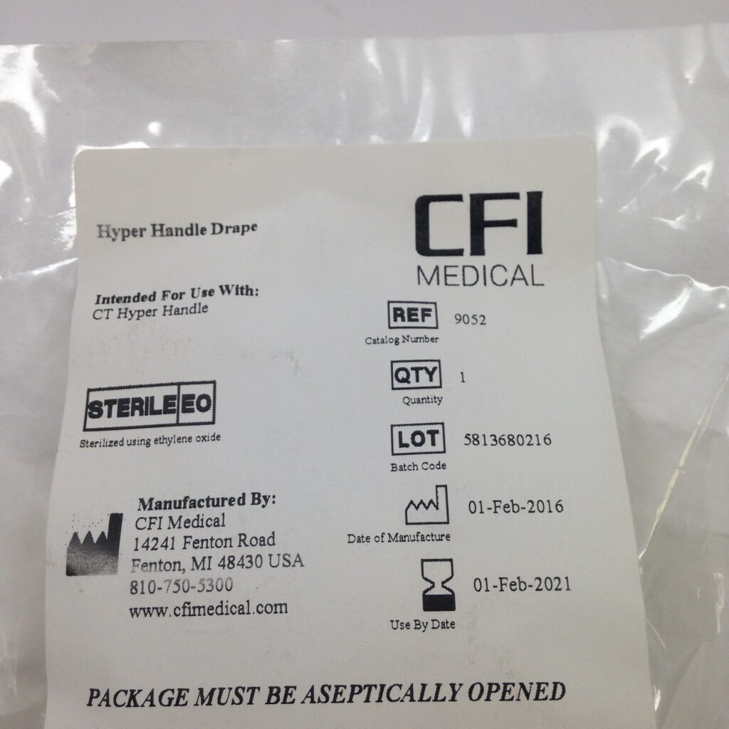 CFI Medical 9052 Hyper Handle Drape (X) - GB TECH USA