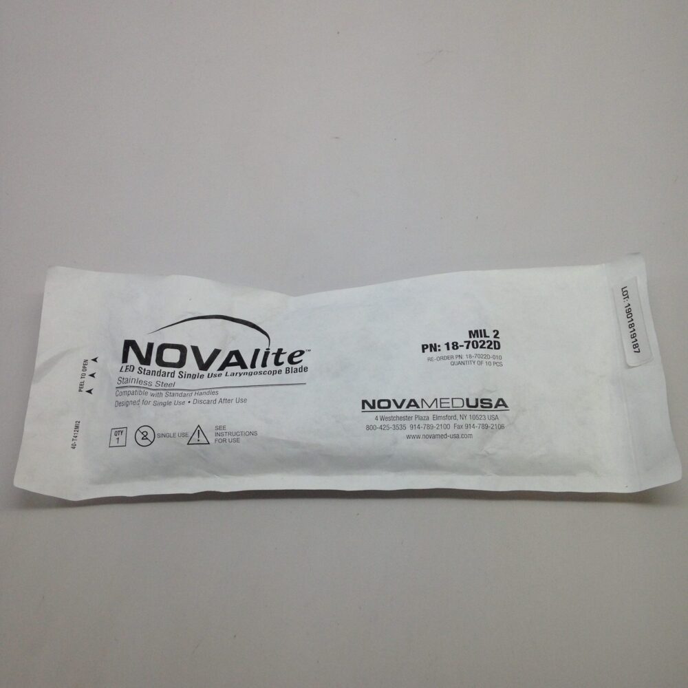 Nova Med 18-7022D Novalite Standard Single use Laryngoscope Blade - GB ...