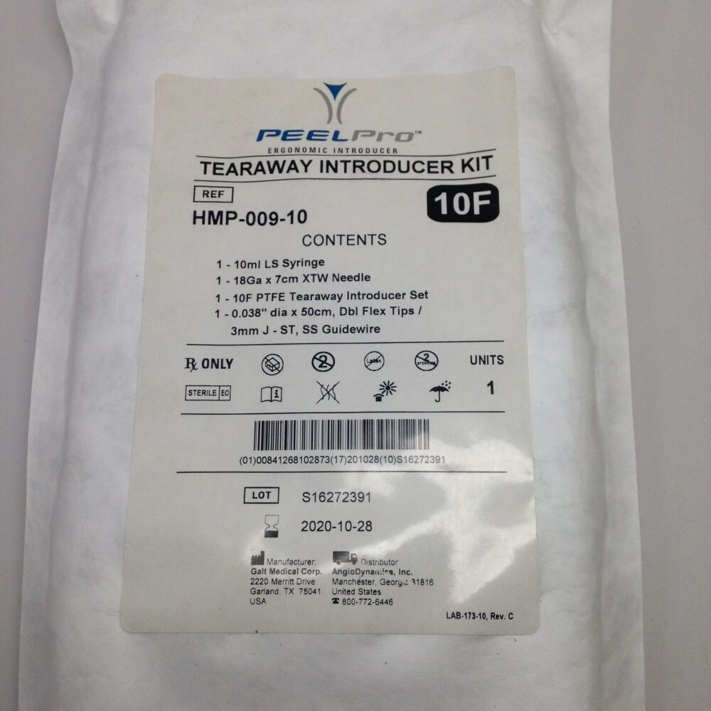 Galt Medical HMP00910 PeelPro Ergonomic Introducer Tearaway