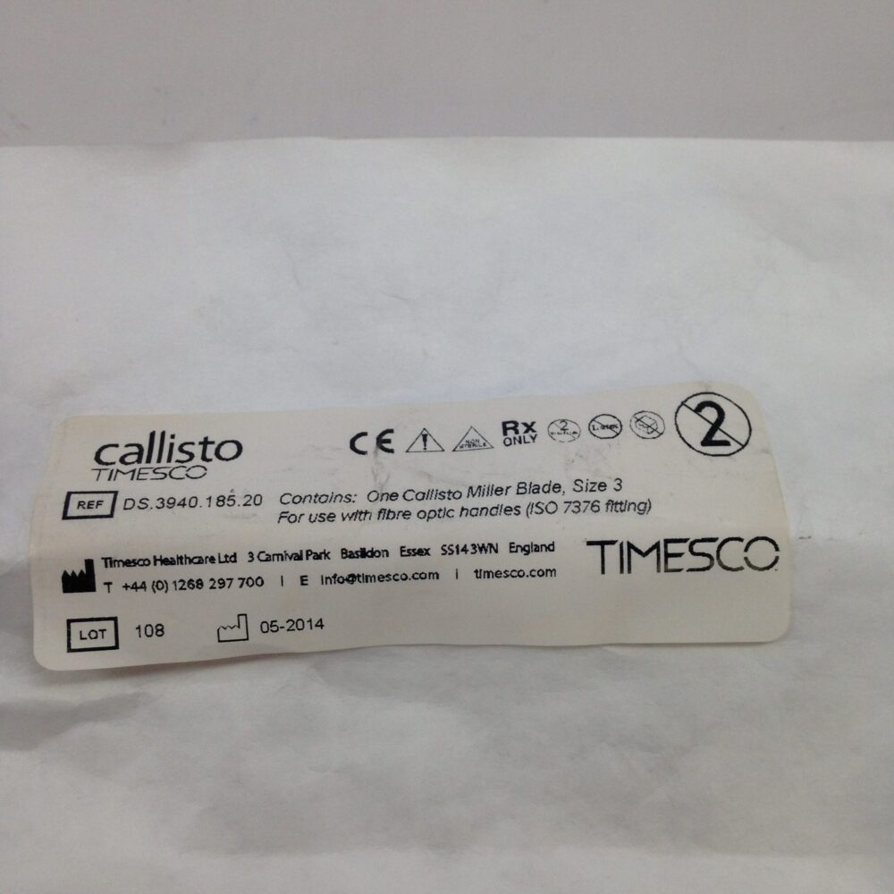 Lames De Laryngoscope Jetables Miller Taille 1 - Timesco DS.2940.185.10 - Neuf Pour Médical/urgence
