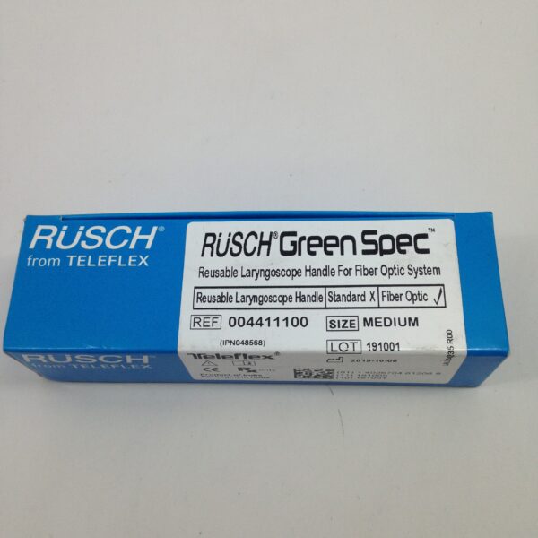 Teleflex 004411100 Rusch Reusable Laryngoscope Handle for Fiber Optic ...