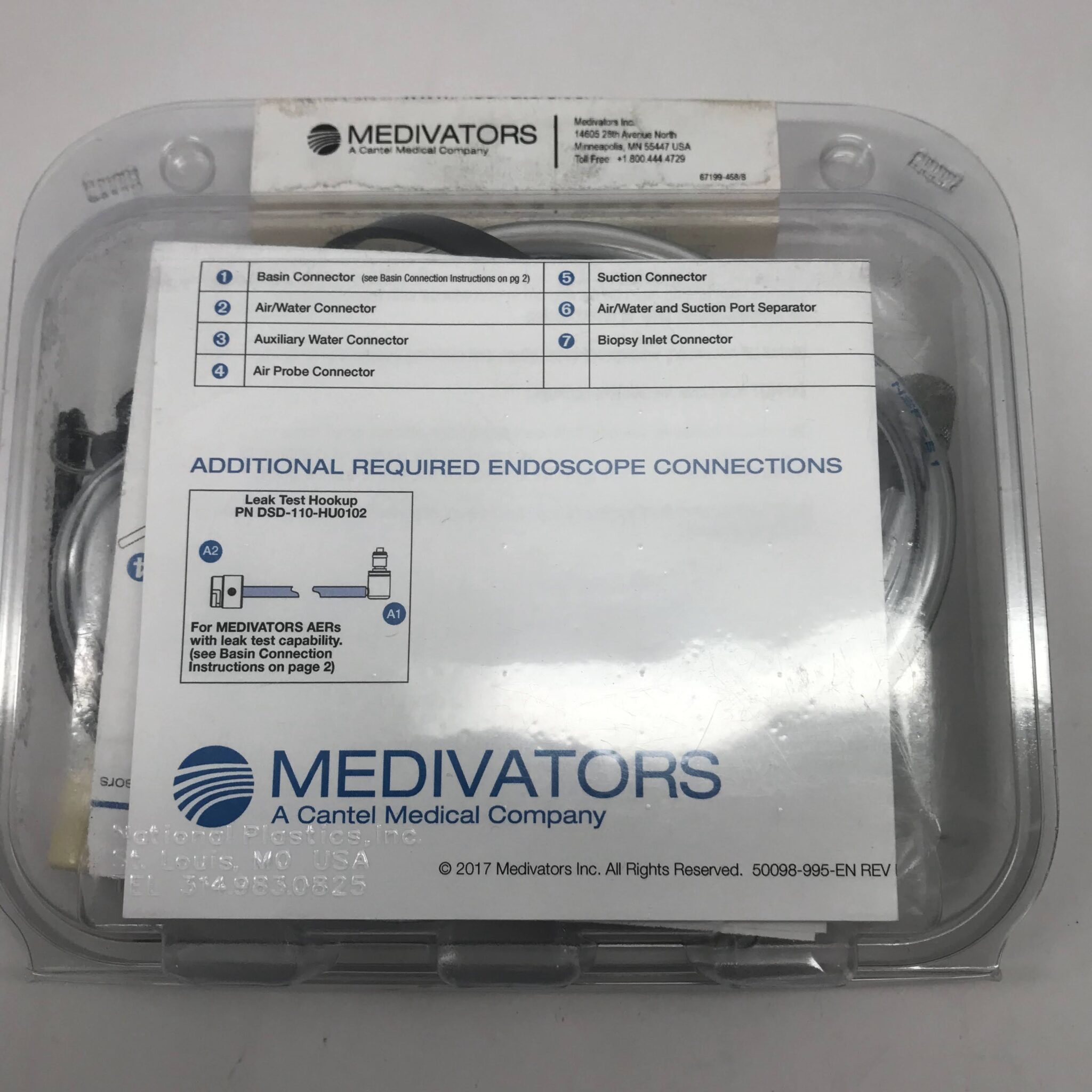 Medivators DSD110HU0188/E HookUp Kit Components GB TECH USA