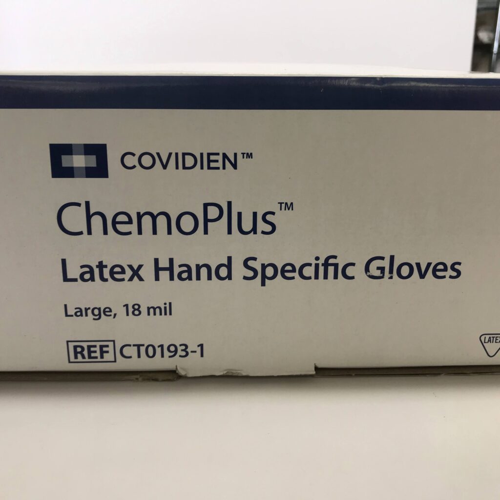 Covidien CT01931 ChemoPlus Latex Hand Specific Gloves, Large 18mil