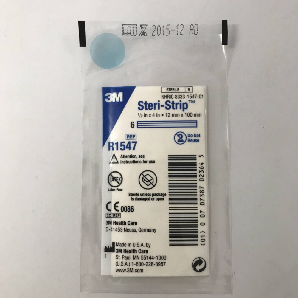3M R1547 SteriStrip Reinforced Skin Closures1/2in x 4in (x) GB TECH USA