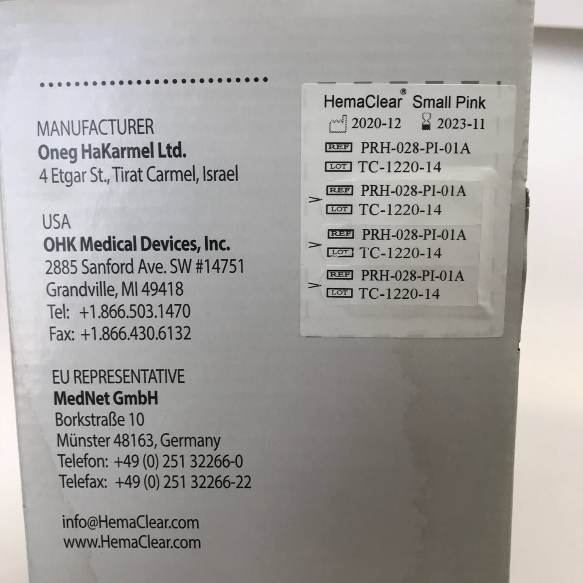 HemaClear PRH028PI01A Small Pink, Sterile, Exsanguinating Tourniquet