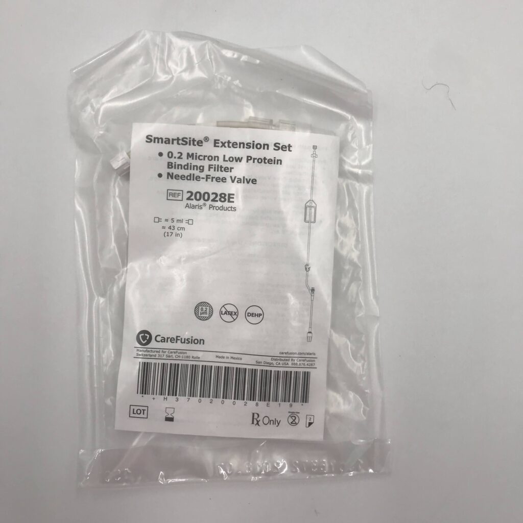 CareFusion 20028E Alaris, SmartSite Extension Set 0.2 Micron Low
