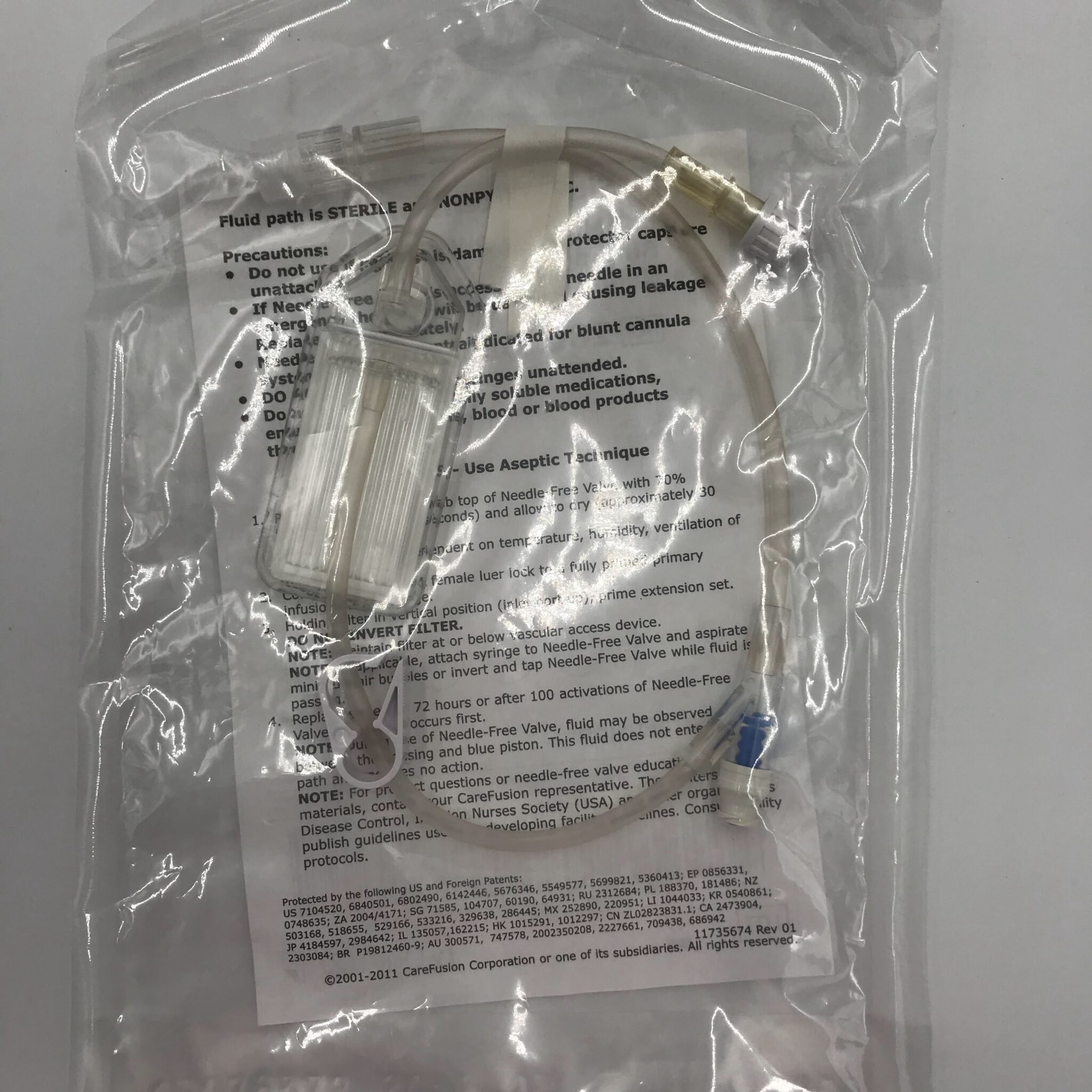 CareFusion 20028E Alaris, SmartSite Extension Set 0.2 Micron Low