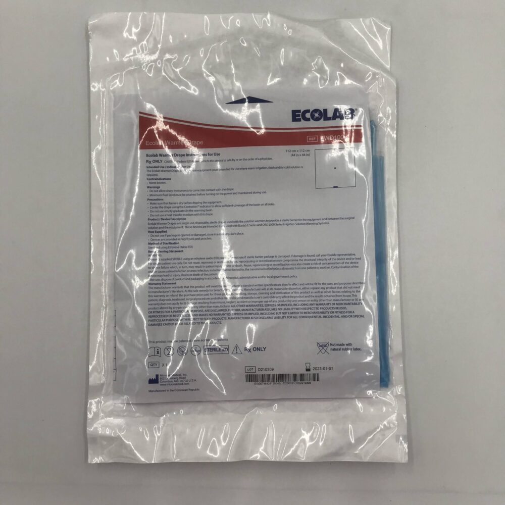 Microtek Medical EWD100 Ecolab Warmer Drape 112cm x 112cm GB TECH USA