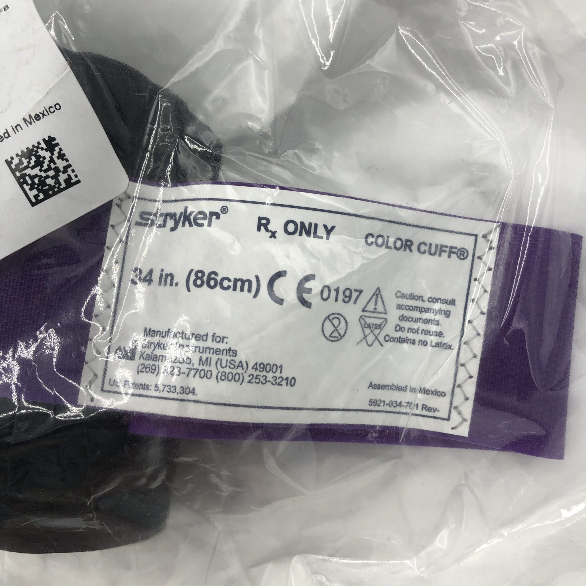 STRYKER 5921034235 Color Cuff Disposable Tourniquet Cuff, Single