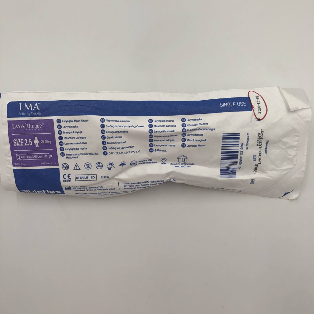 TeleFlex 128025 LMA, Laryngeal Mask Airway (x) GB TECH USA