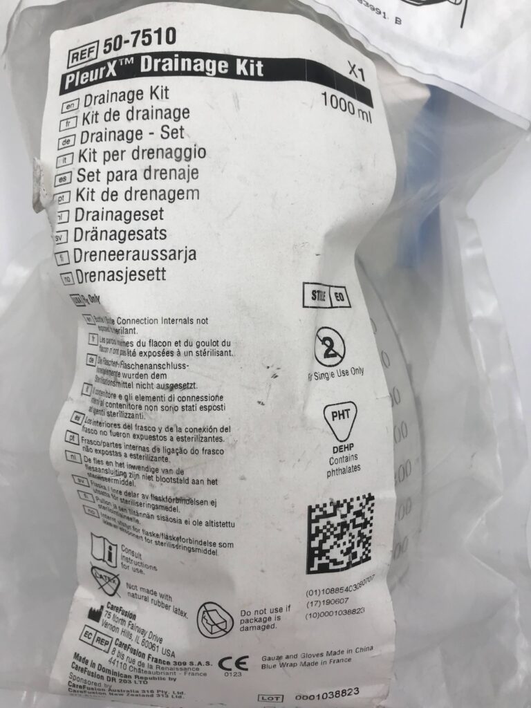 CareFusion 507510 PleurX Drainage Kit, 1000mL (x) GB TECH USA