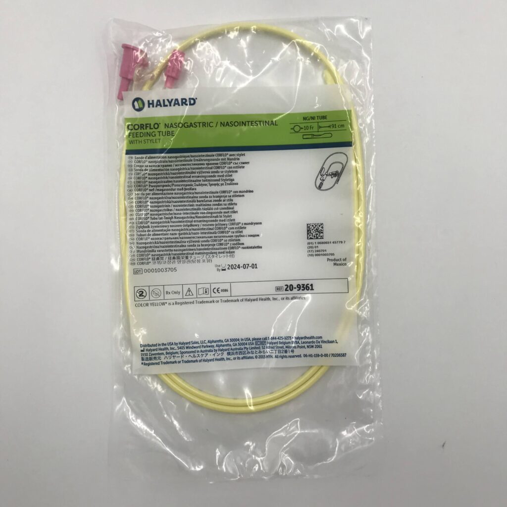 Halyard 20-9361 CorFlo NasoGastric /Nasointestinal Feeding Tube w ...