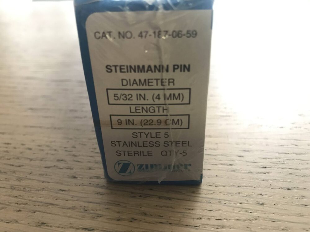 Zimmer 471870659 Steinmann Pin, Stainless Steel, Style 5 Length 9