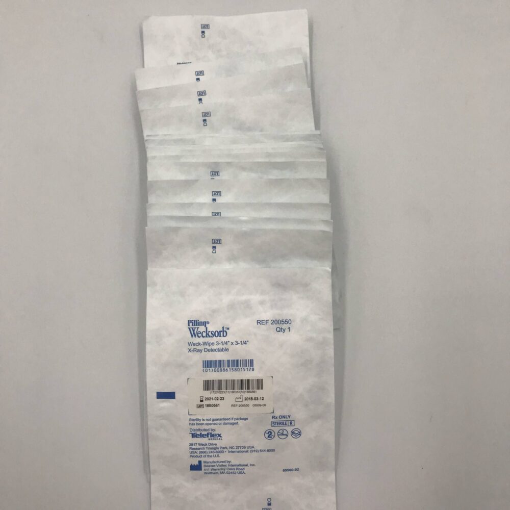 TeleFlex 200550 Pilling Wecksord, Weck-Wipe (20/Lot) (x) - GB TECH USA
