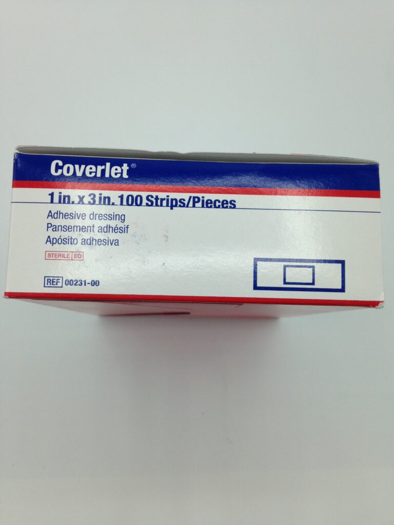 Coverlet Adhesive Dressing Strips For Knuckles - 100 Count Box, Latex-Free Fabric Bandages 6 thumbnail image