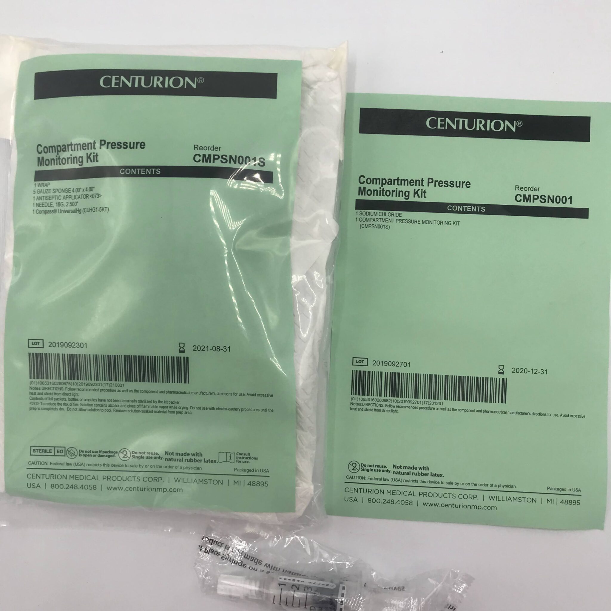 Centurion CMPSN001 Compartment Pressure Monitoring Kit (x) GB TECH USA