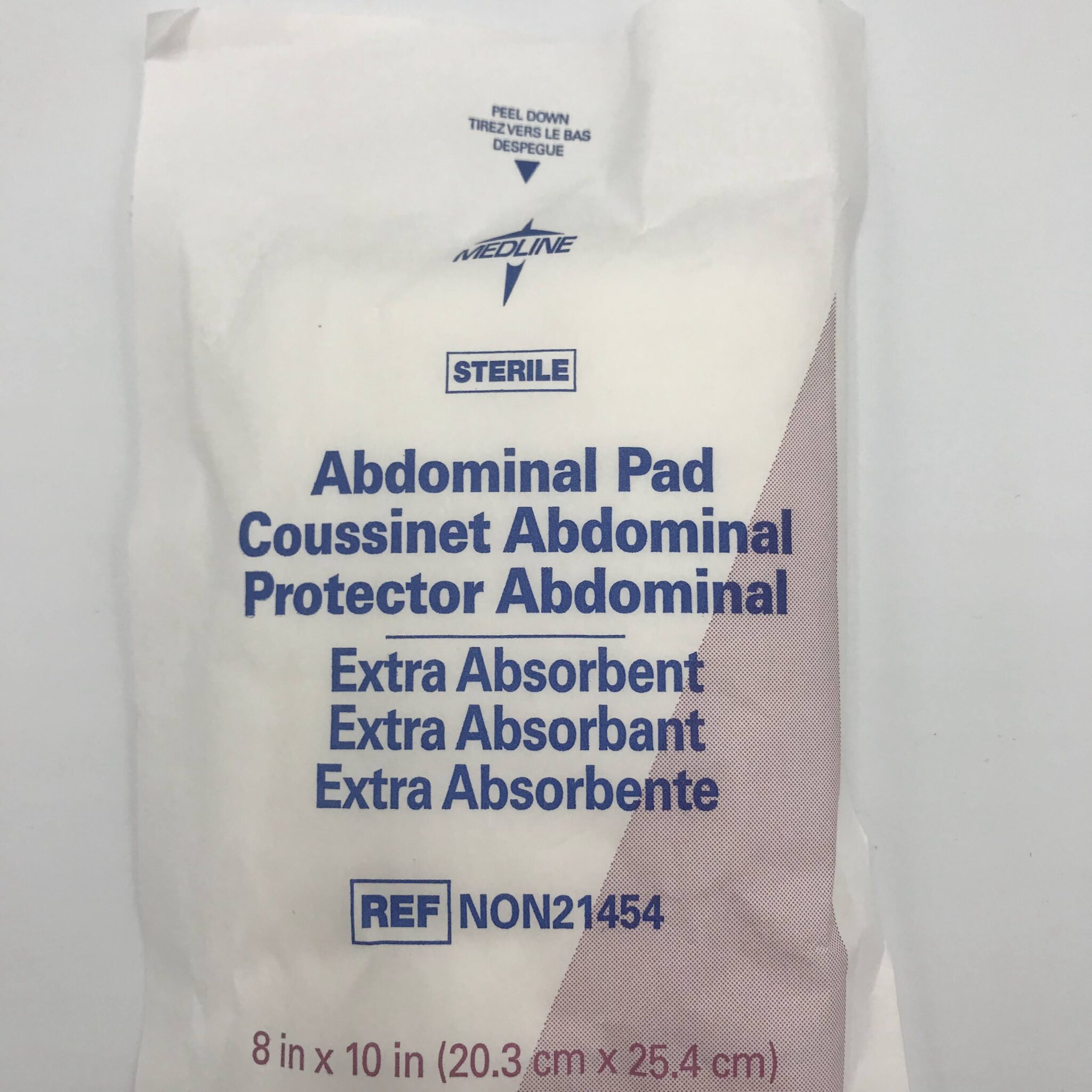 Medline NON21454 Abdominal Pad, Extra Absorbent (12/bag) GB TECH USA