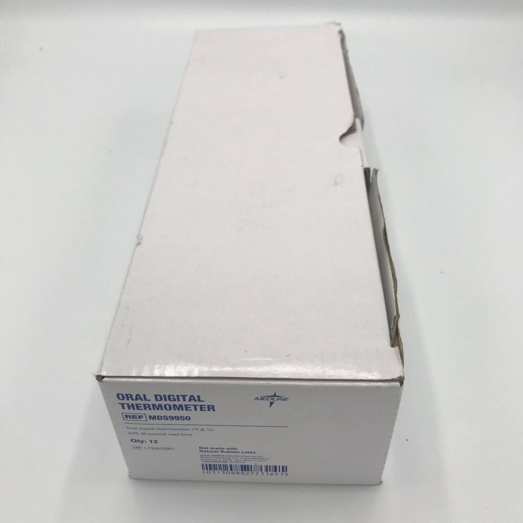 Medline MDS9950 Oral Digital Thermometer (12/box) GB TECH USA