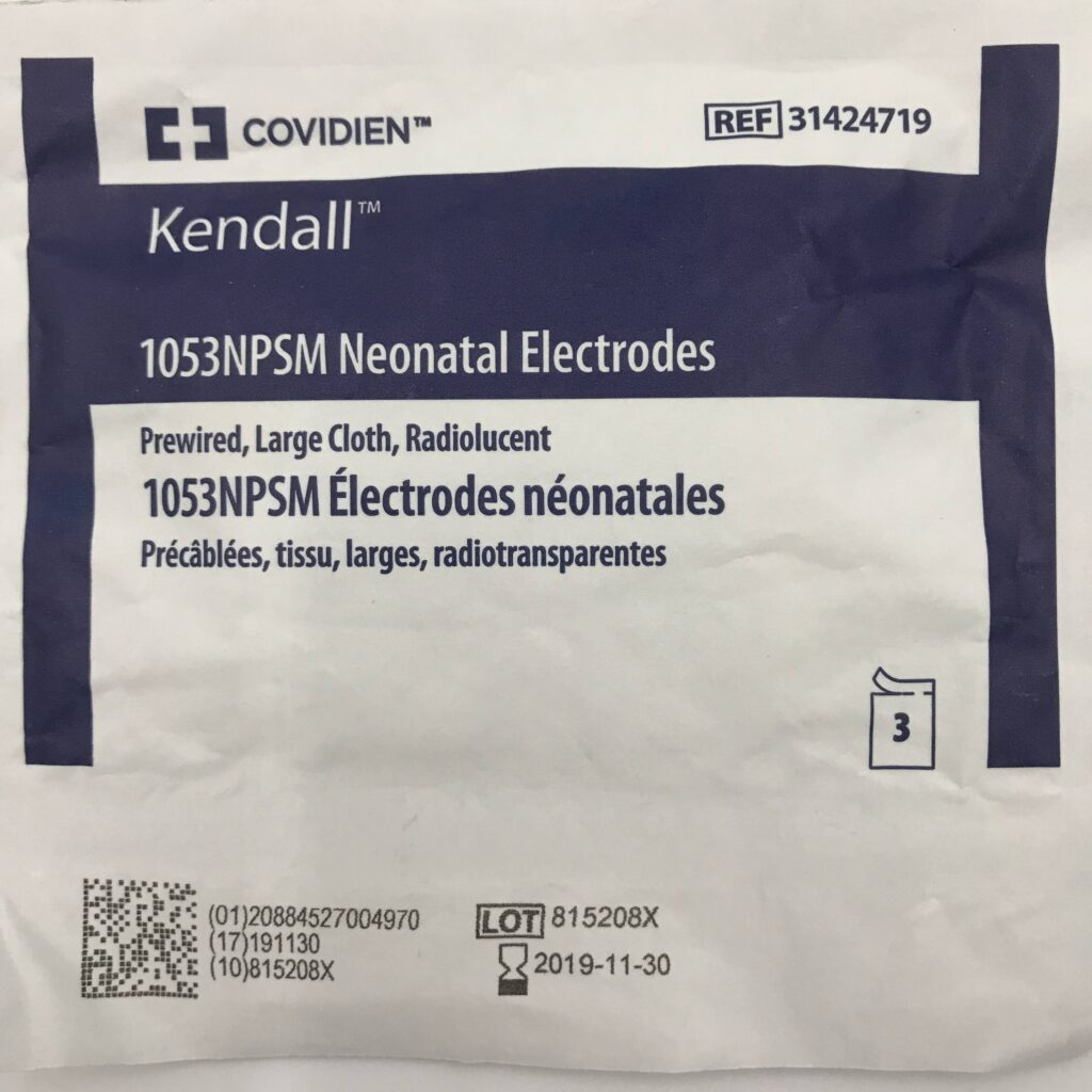 COVIDIEN 31424719 Kendall Neonatal Electrodes, Large (3/Pkg)(X) GB