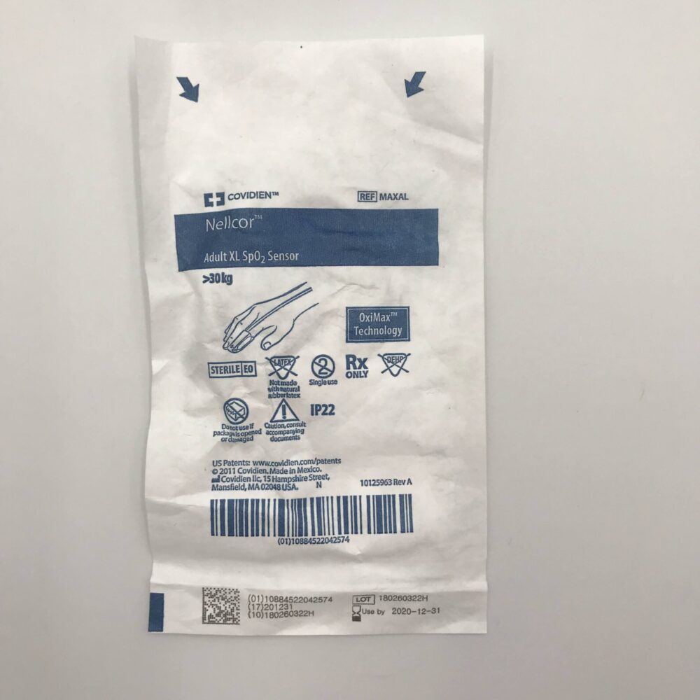 Covidien MAXAL Nellcor Adult Sp02 Sensor, XL (x) – GB TECH USA
