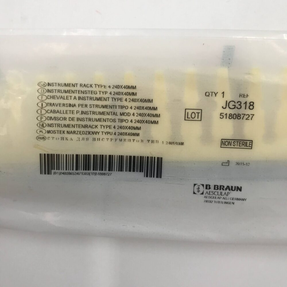 Braun JG318 Aesculap Instrument Rack Type 4, 240x40mm – GB TECH USA