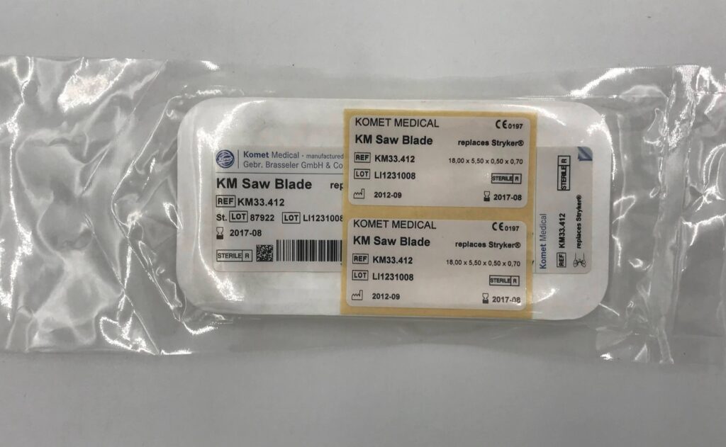 Komet Medical KM33.412 KM Saw Blade, 18,00×5,50×0,70 (x) GB TECH USA