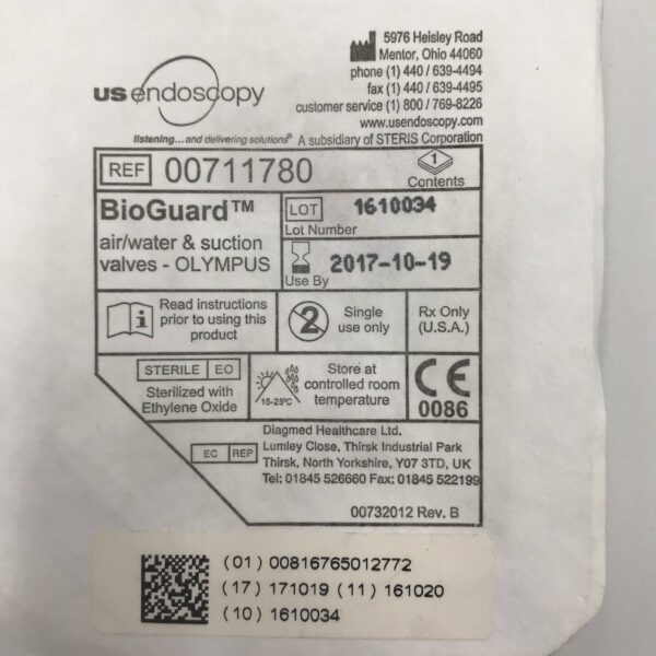 Olympus REUSABLE Air/Water &amp; Suction Valve Set For 160, 170, 180, 240 Endoscope