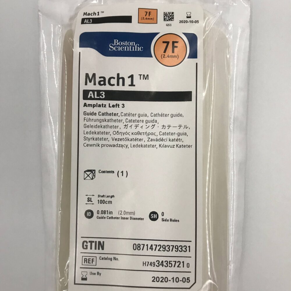 Boston Scientific 3435751 Mach1 AL3 Amplatz Left 3 Guide Catheter 
