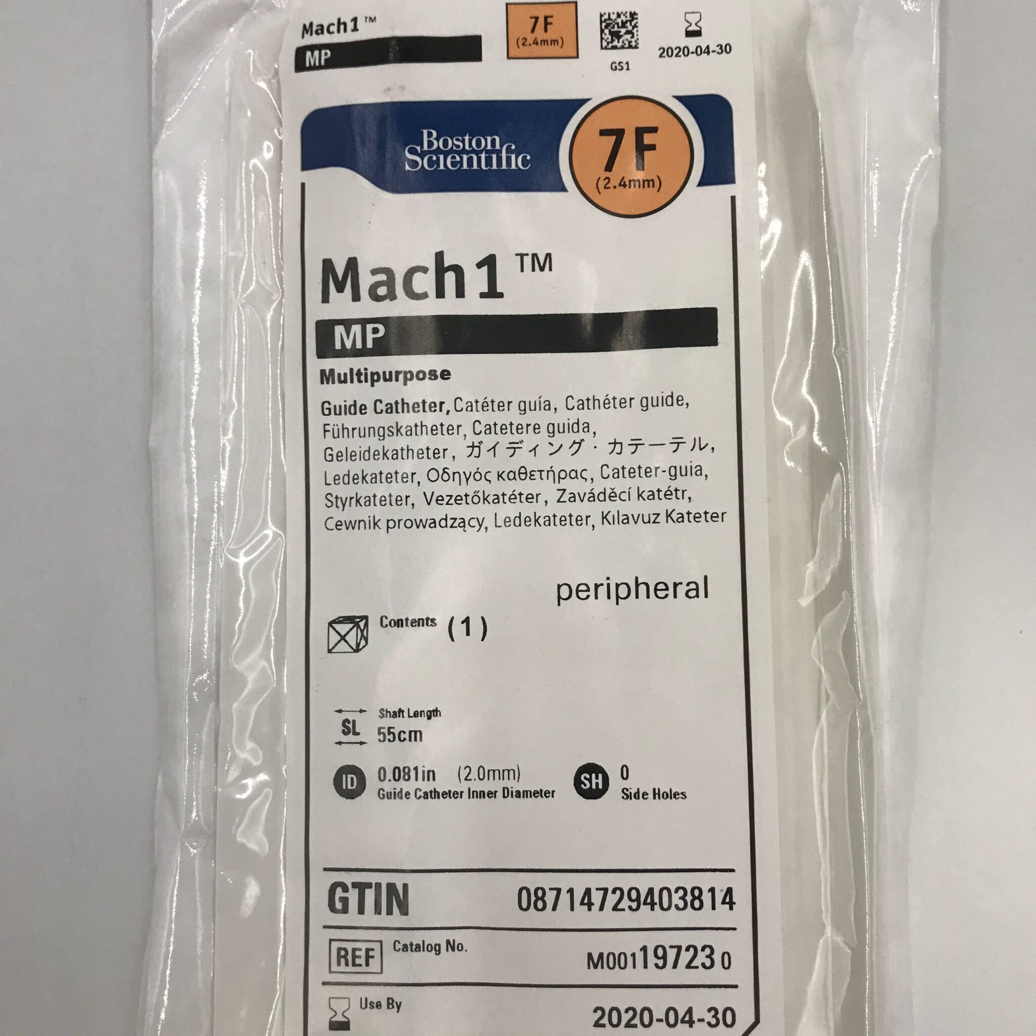 Boston Scientific 19723 Mach1 MP Multipurpose Guide Catheter, 7F (x