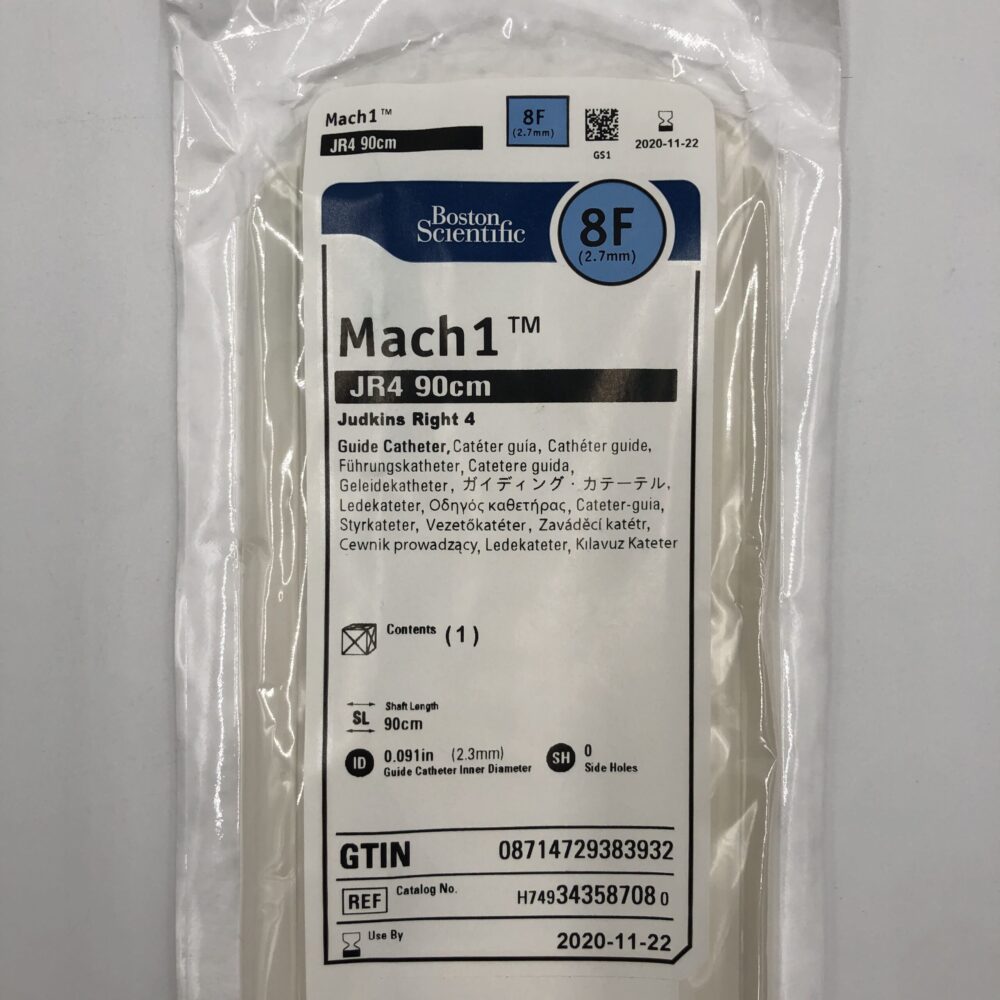 Boston Scientific 34358708 Mach1 JR4 90cm Judkins Right 4 Guide