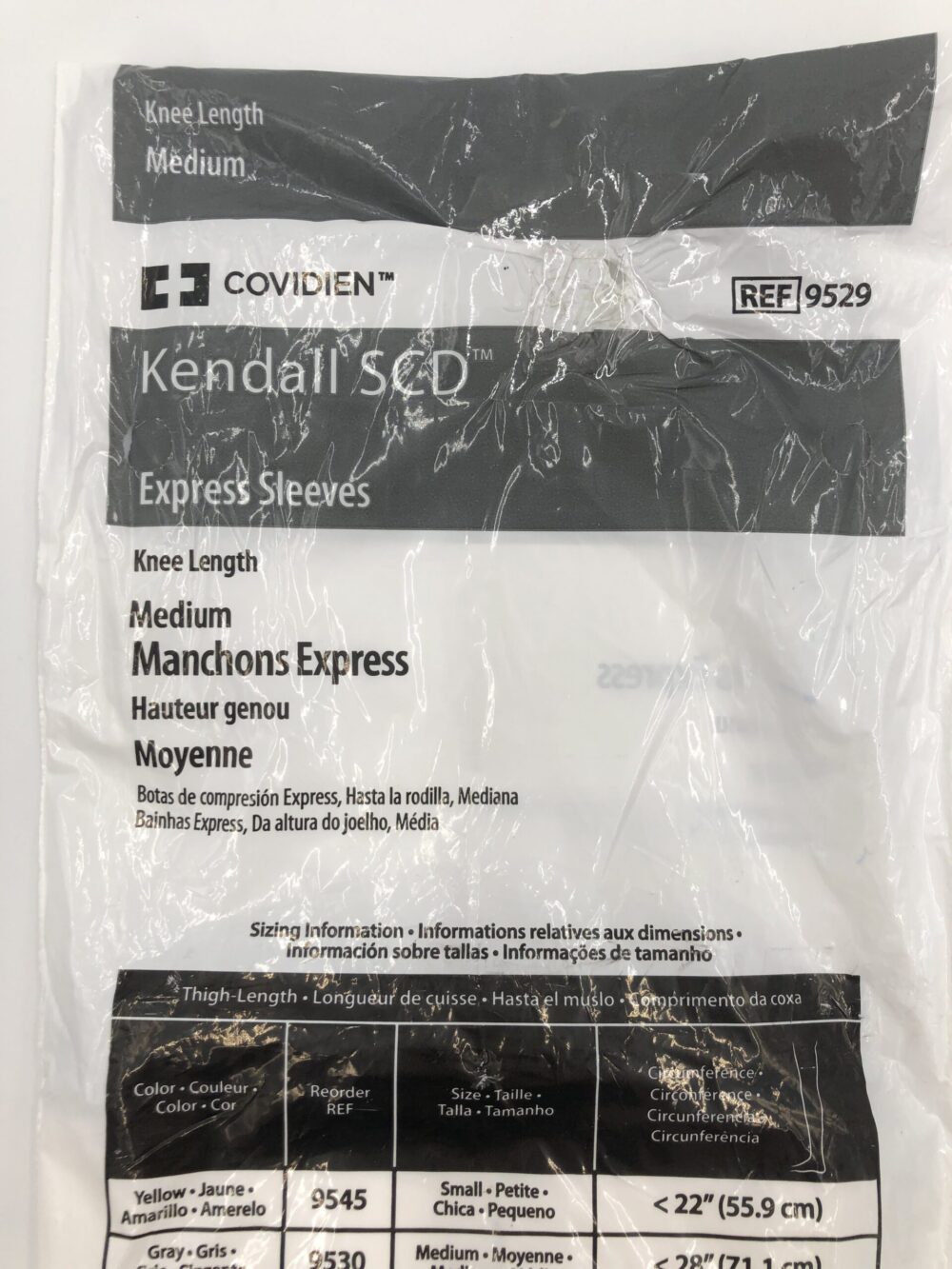 COVIDIEN 9529 Kendall SCD Express Sleeves, Knee Length, Med. (X) - GB ...