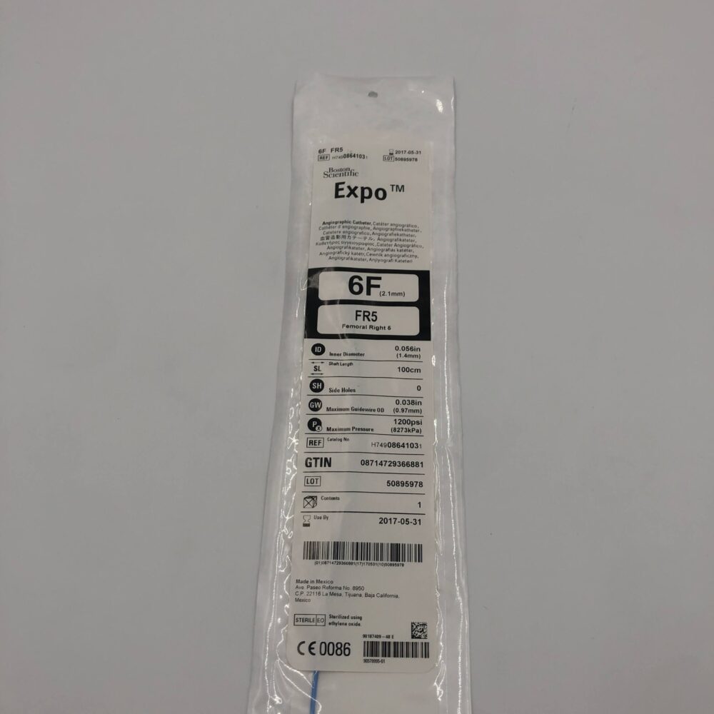 Boston Scientific 0864103 Expo™ 6F FR5 Femoral Right 5 Angiographic