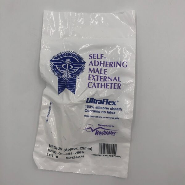 ROCHESTER 6530014517669 Self Adhering Male External Catheter UltraFlex Med.(Approx 29mm) GB