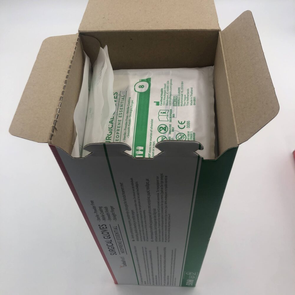 CARDINAL 2D73DS80 Neoprene Essential Surgical Gloves, Size 8 (50Pairs/Bx) (X) GB TECH USA