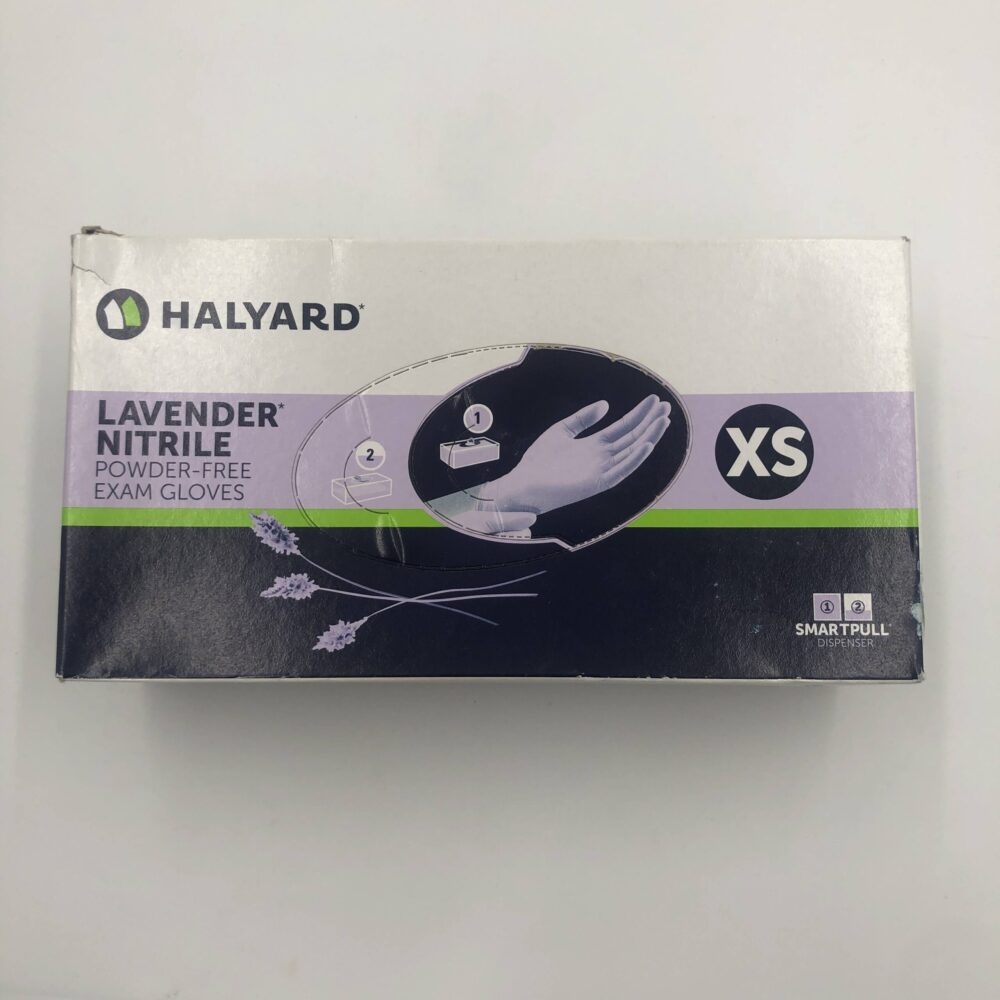 HALYARD 52816 Lavender Nitrile PowderFree Exam Gloves, XS, (250/Bx) (X