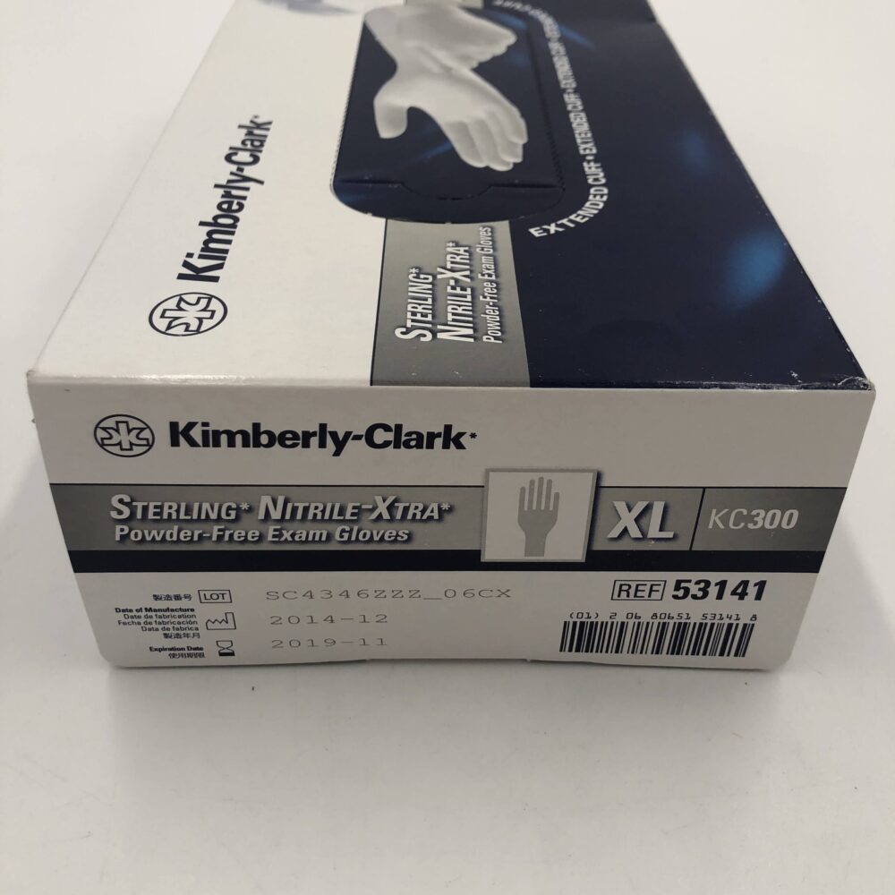 KIMBERLYCLARK 53141 Sterling NitrileXtra PFree Exam Gloves, XL (100