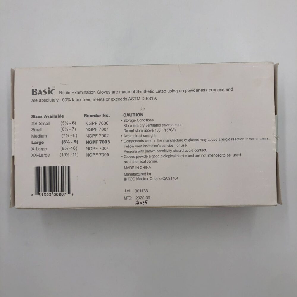 Guanti Monouso Synguard Nitrile Blu NGPF 7003 - Senza Lattice, Polvere E Proteine - Lotto USA