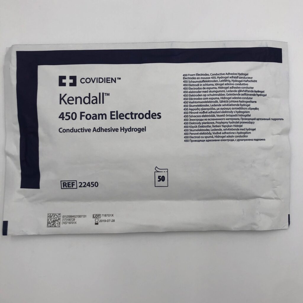 COVIDIEN 22450 Kendall 450 Foam Electrodes Conductive Adhesive Hydrogel