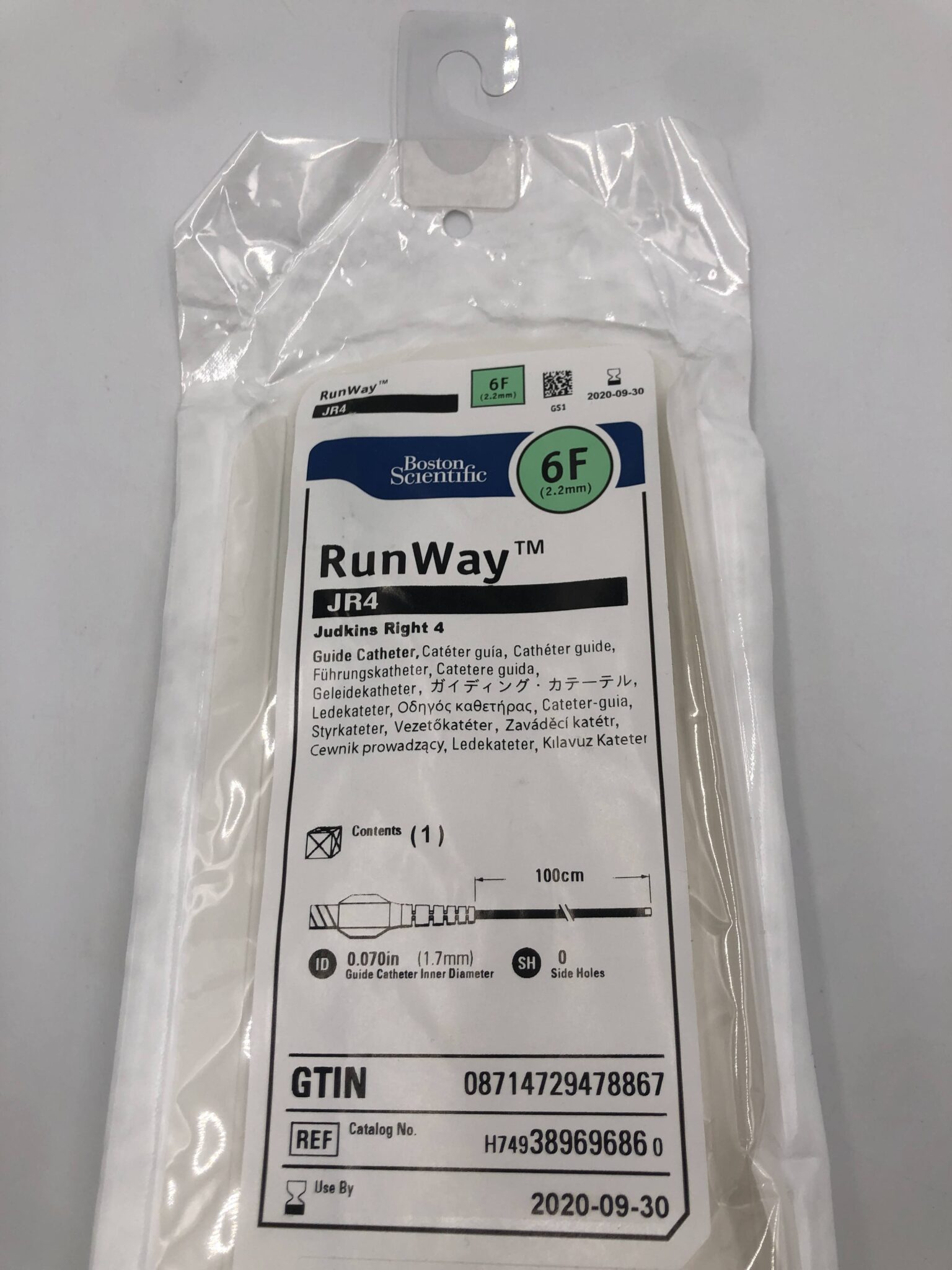 Boston Scientific 38969686 RunWay™ JR4 Judkins Right 4 Guide Catheter