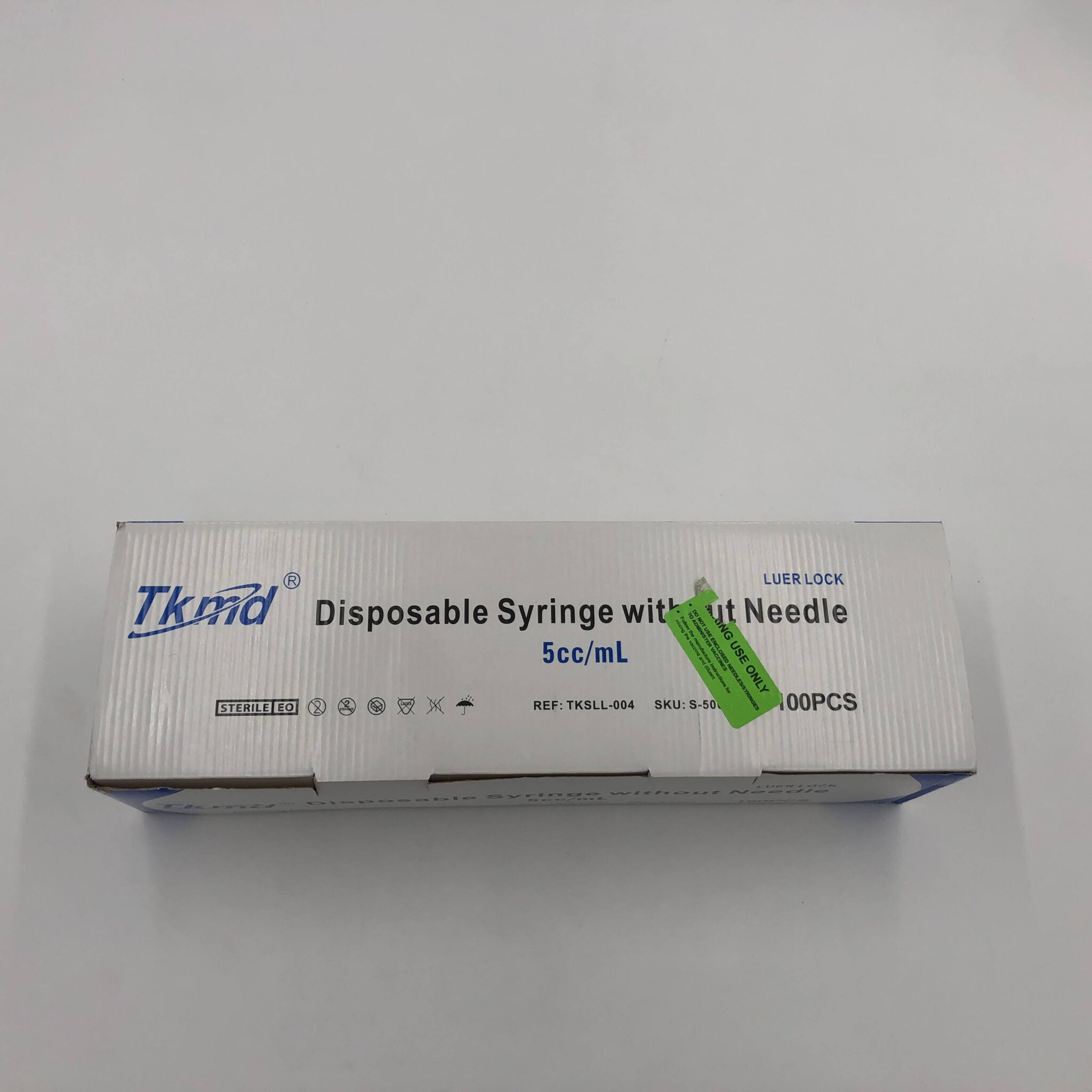 Nuevo 1 TKSLL-001 Disposable Syringe Without Needle 1cc/mL Luer Lock, Box of 100 Disposables