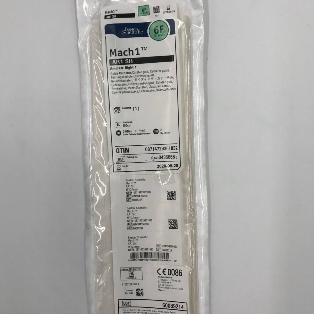 Boston Scientific 3435666 Mach1 AR1 SH, Amplatz Right 1 Guide Catheter