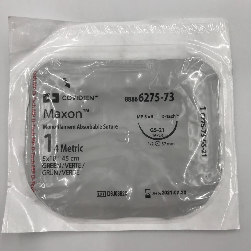 COVIDIEN 627573 Maxon Monofilament Absorbable Suture 1, Green (X) GB