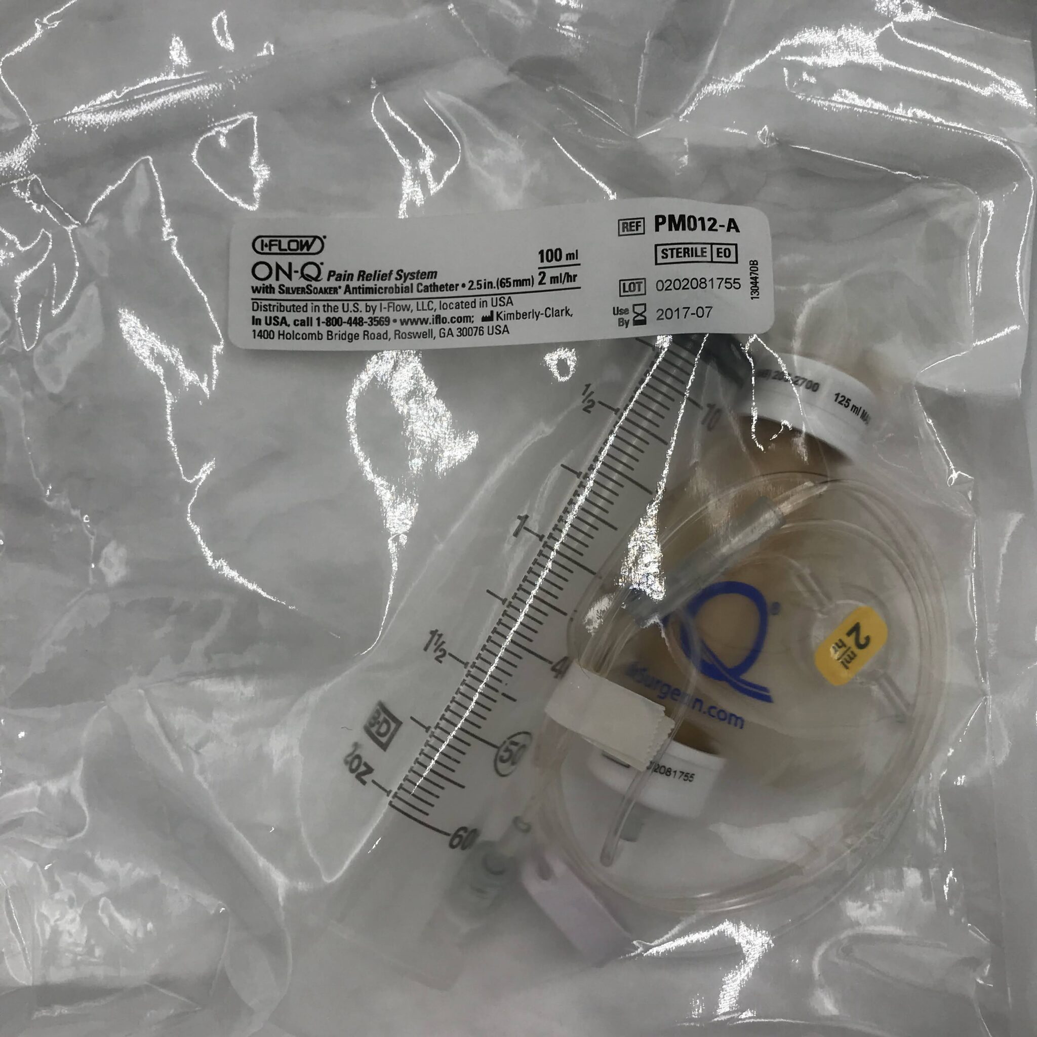 Kimberly Clark PM012A IFlow ONQ Pain Relief System w/ SilverSoaker