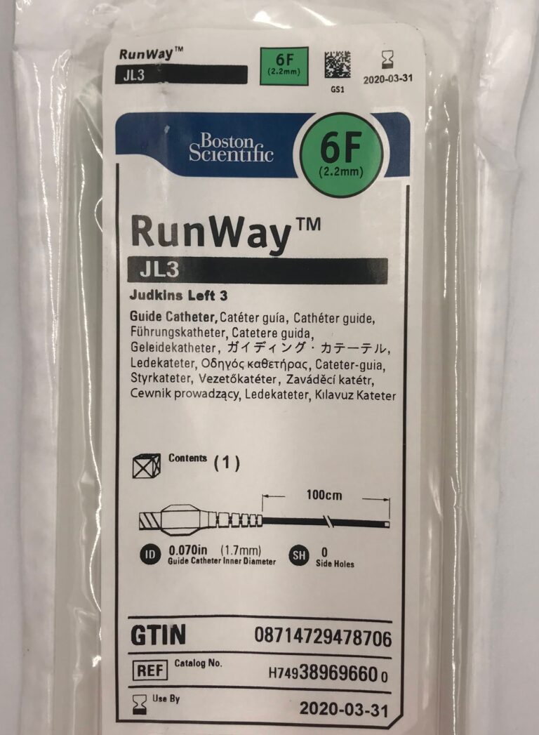 Boston Scientific 38969660 RunWay JL3 Judkins Left 3, Guide Catheter