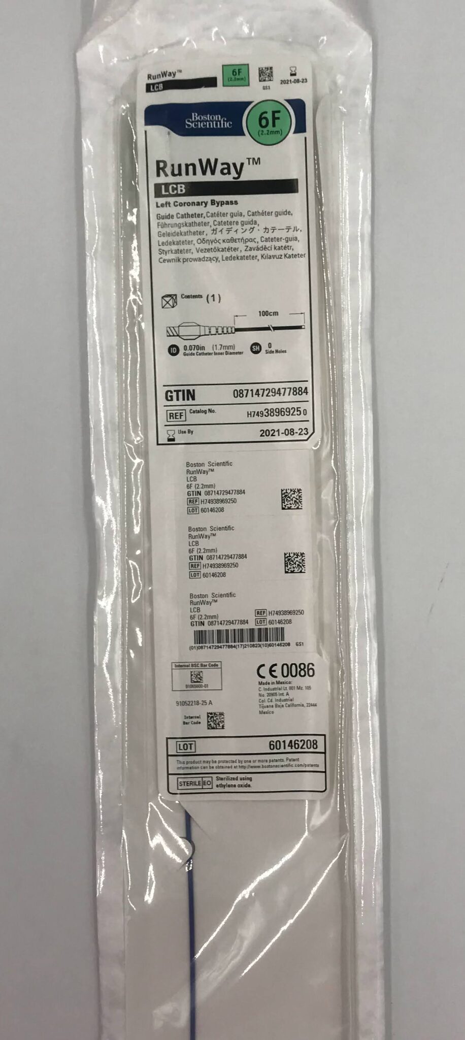 Boston Scientific 3896925 RunWay LCB Left Coronary Bypass, Guide