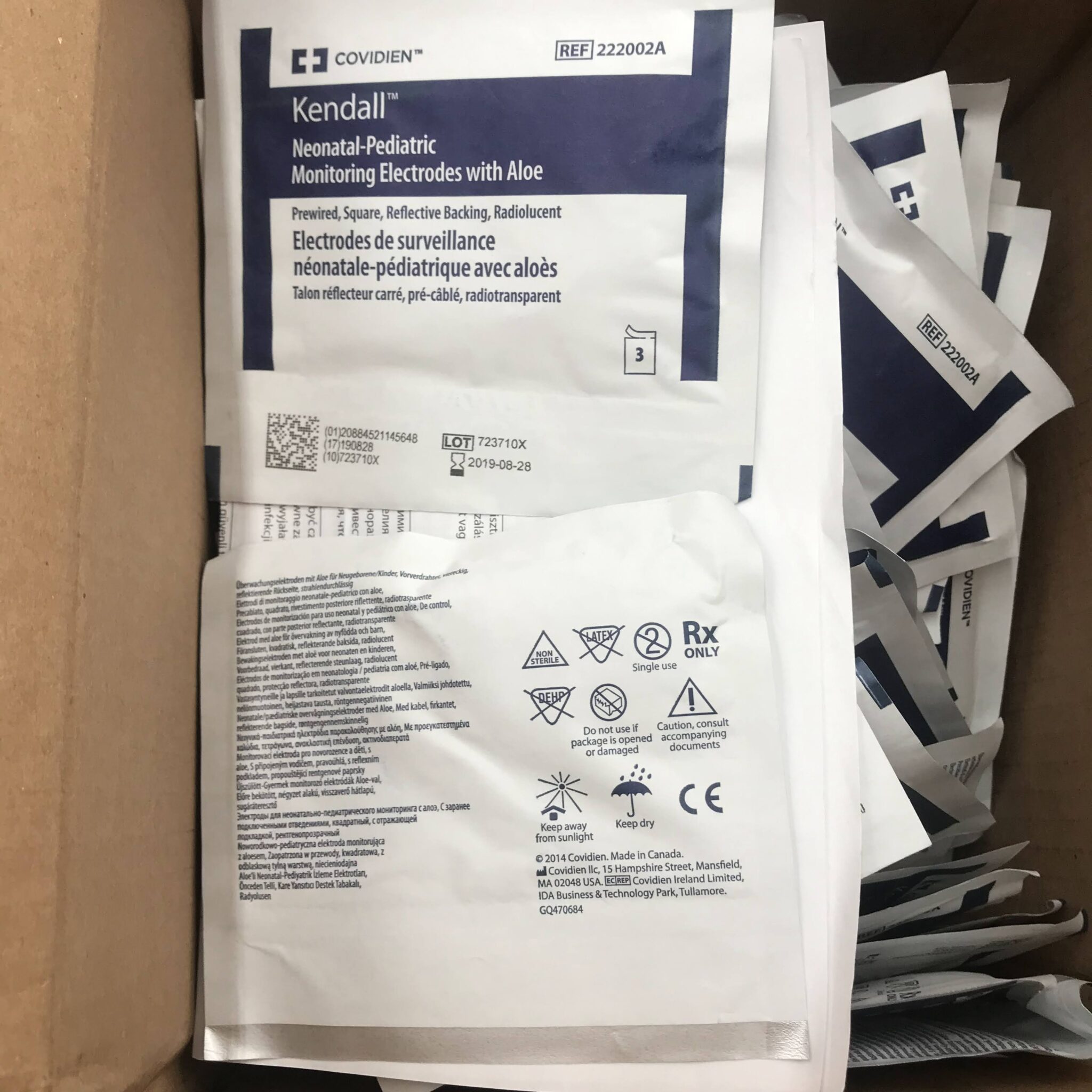 Covidien 222002A Kendall NeonatalPediatric Monitoring Electrodes with