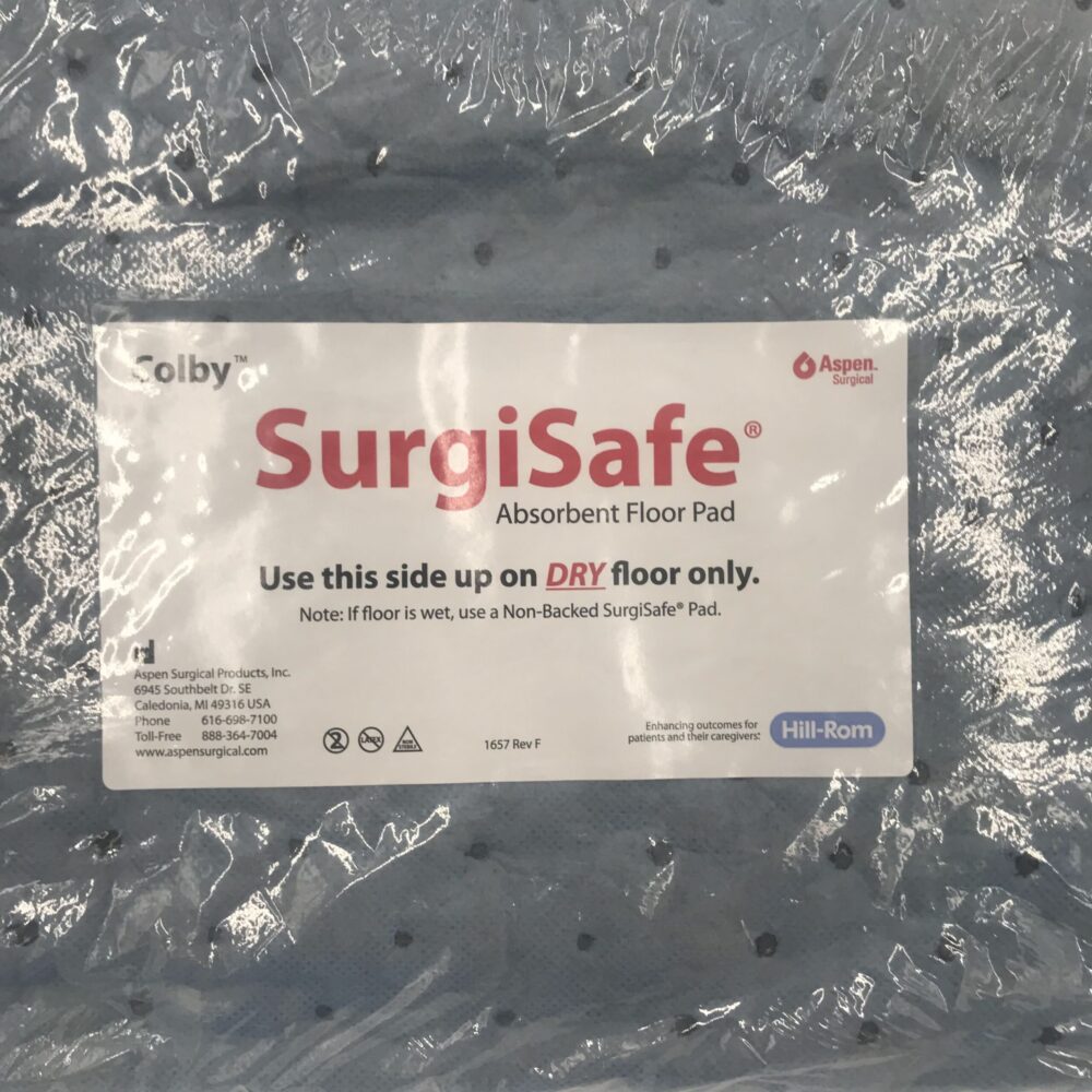 ASPEN SURGICAL 1657 SurgiSafe Absorbent Floor Pad GB TECH USA