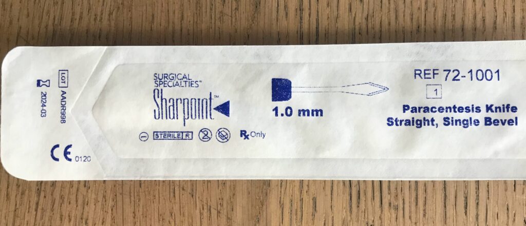 Surgical Specialties 72-1001 Sharpoint Paracentesis Knife Straight ...