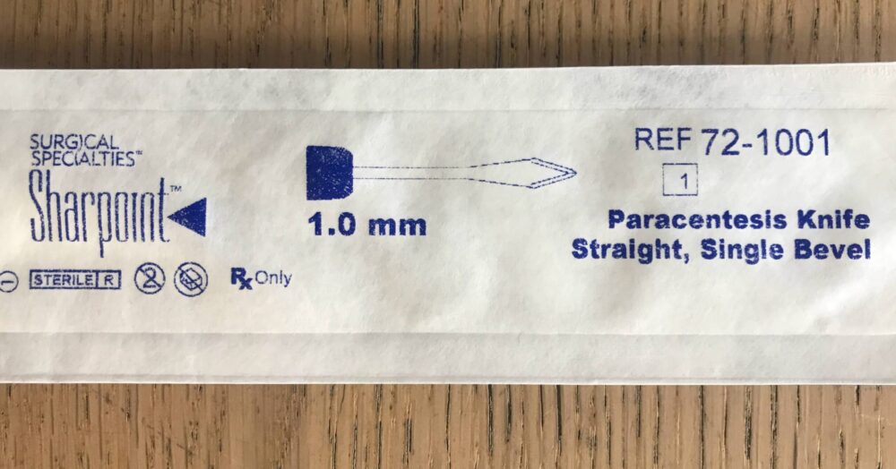Surgical Specialties 72-1001 Sharpoint Paracentesis Knife Straight ...