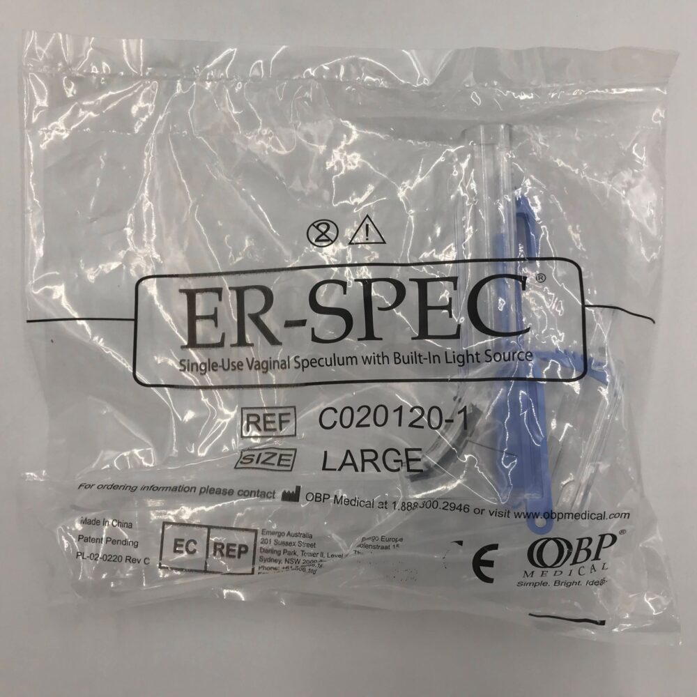 OBP Medical C0201201 ERSPEC SingleUse Vaginal Speculum w/ BuiltIn